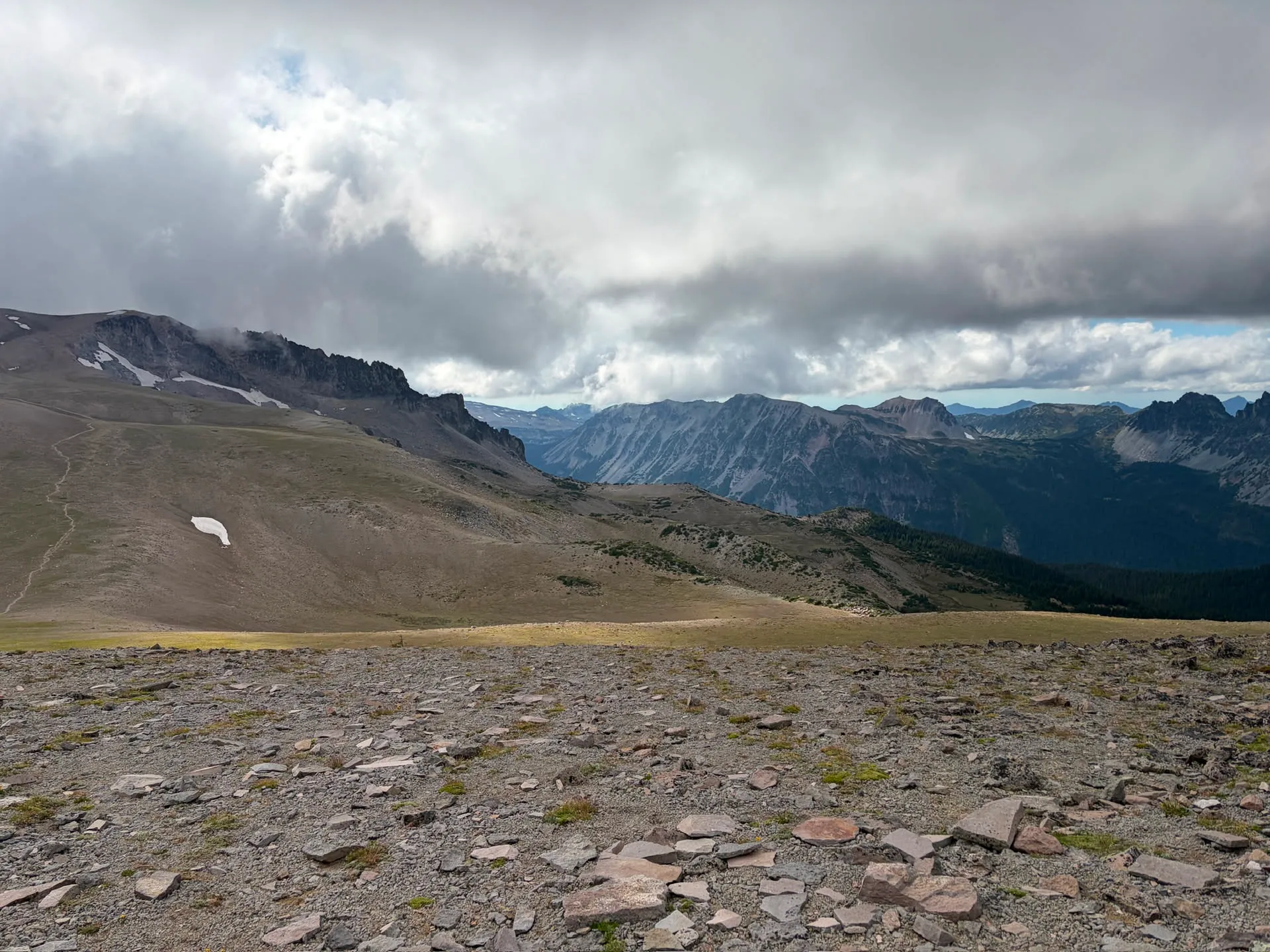 Liminal space above the tree line