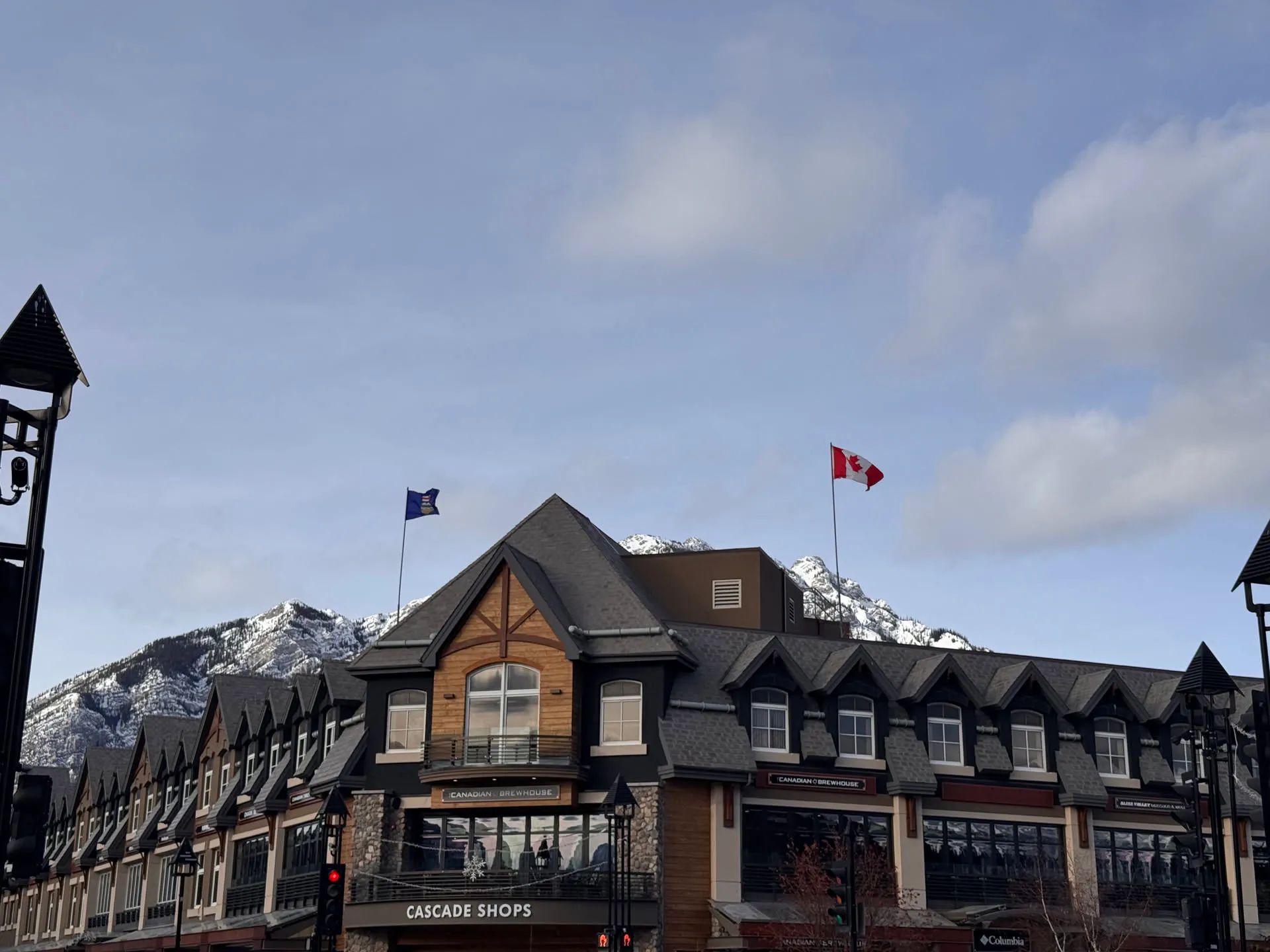 Main town square in Banff